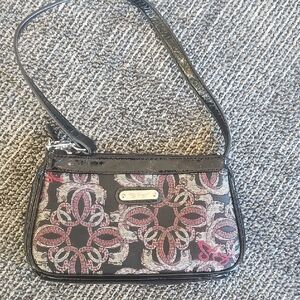 Stylish Black and Pink Patterned Clutch